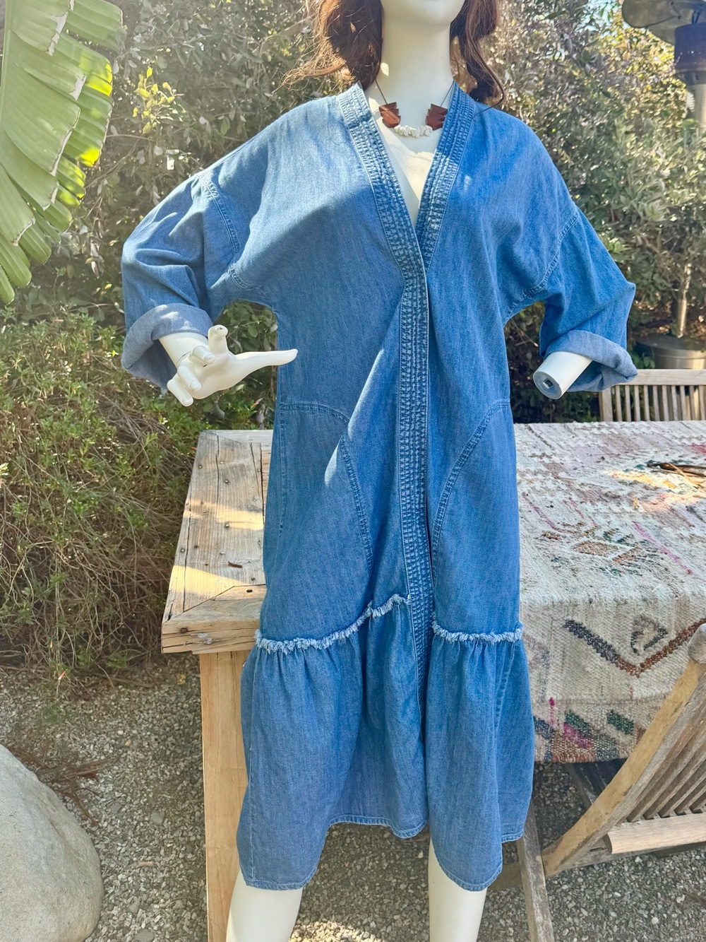 Gap Denim Duster Jacket 
Sz XS (oversized)